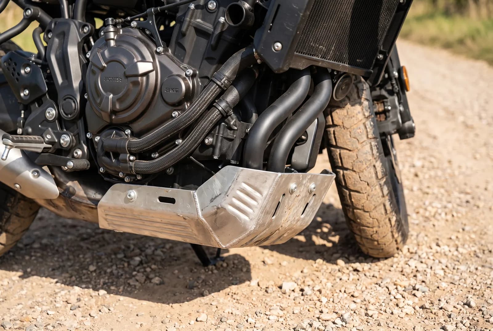 Detail van een Aprilia Tuareg