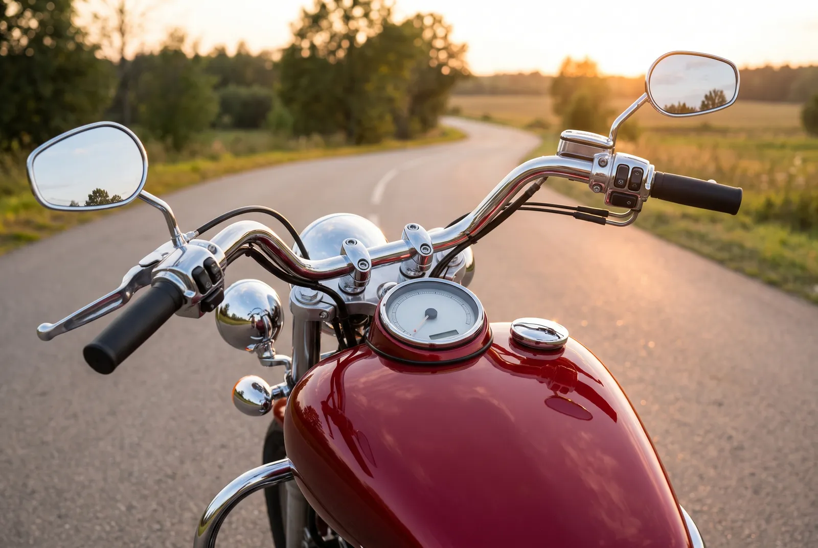 Interieur van een Harley-Davidson