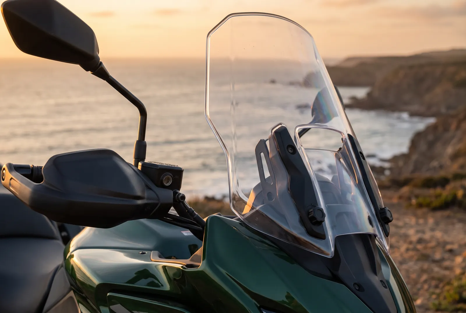 Detail van een Kawasaki Versys