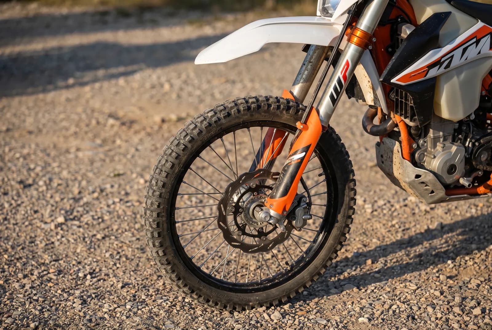 Detail van een KTM Adventure
