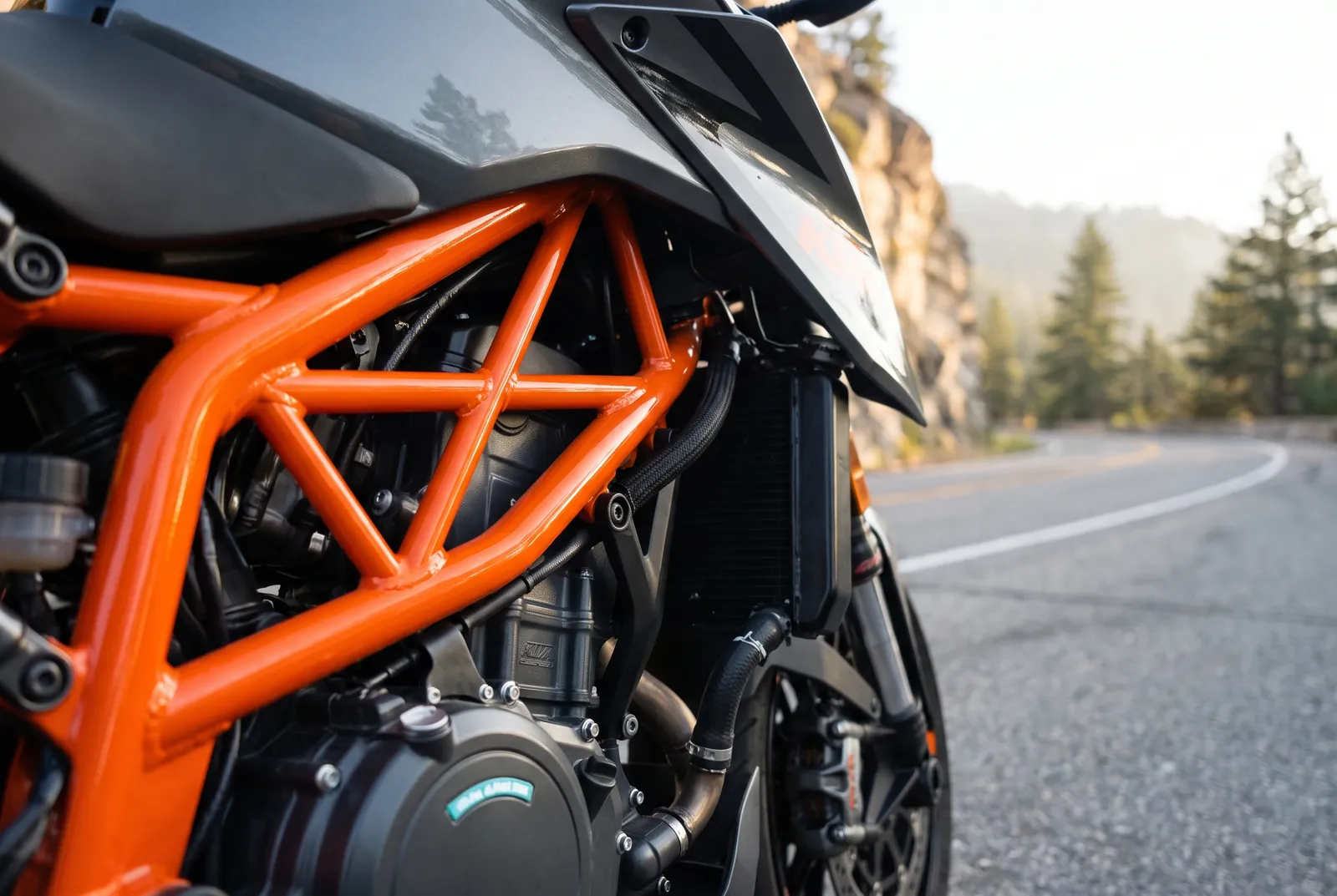 Detail van een KTM