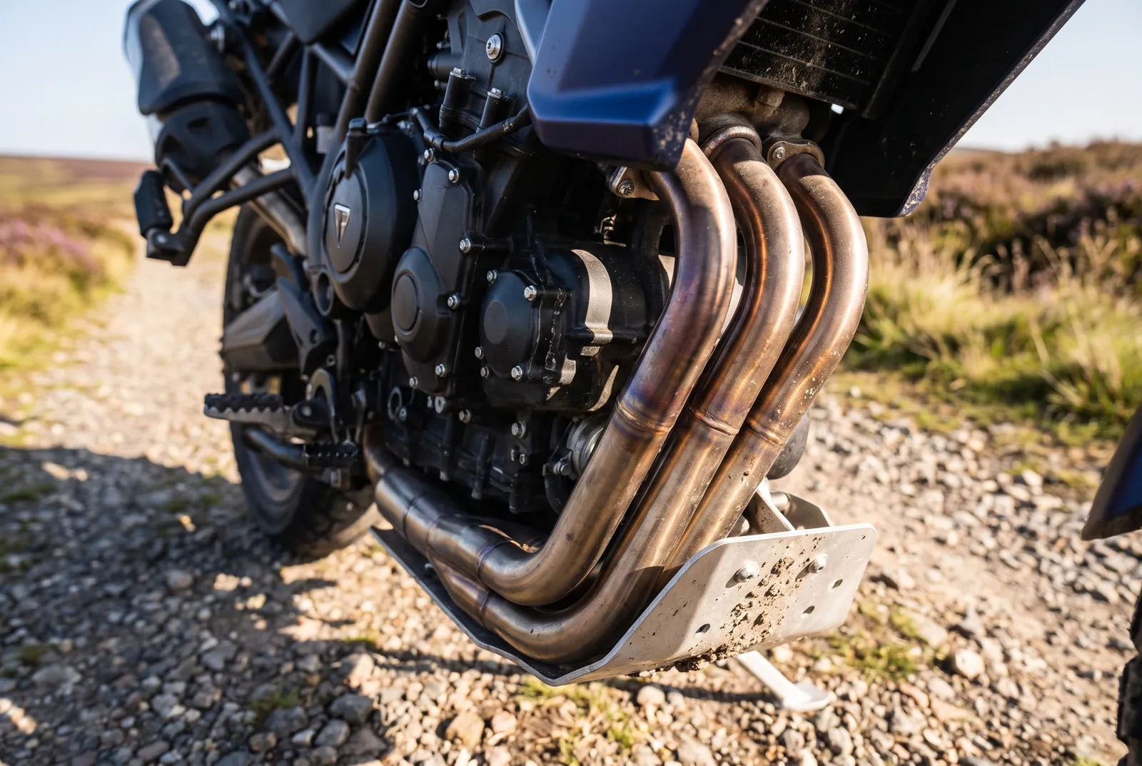 Detail van een Triumph Tiger