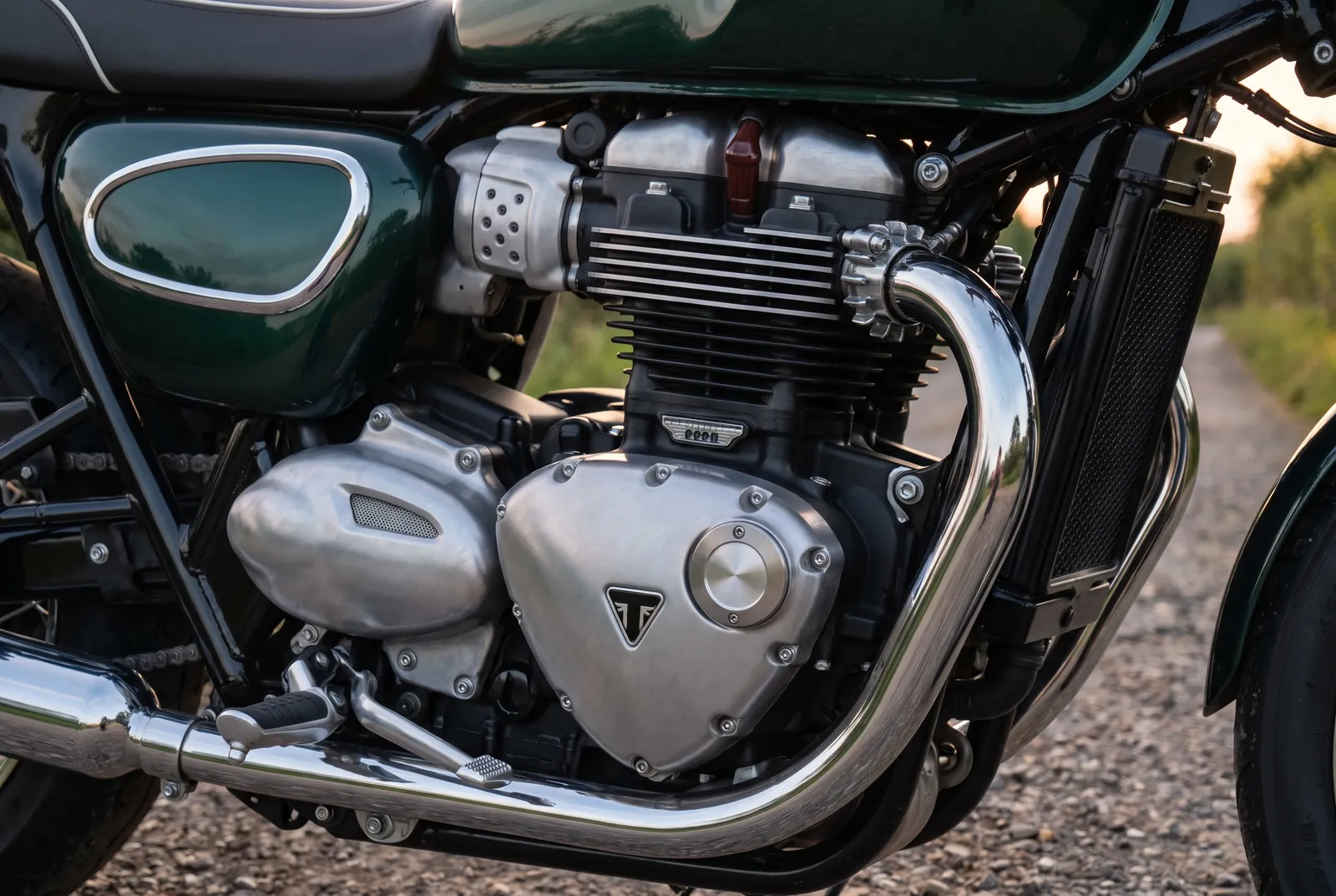Detail van een Triumph