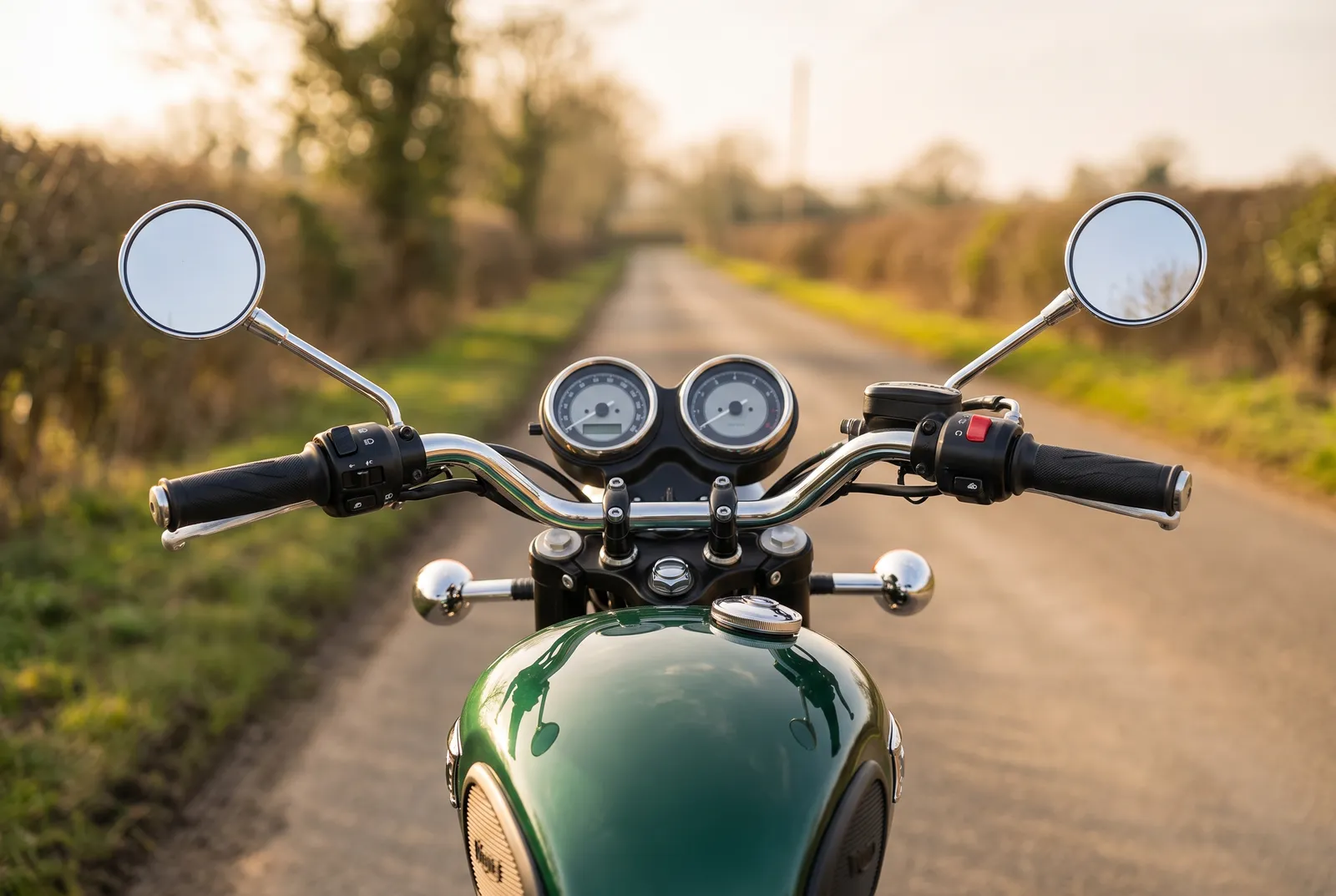 Interieur van een Triumph