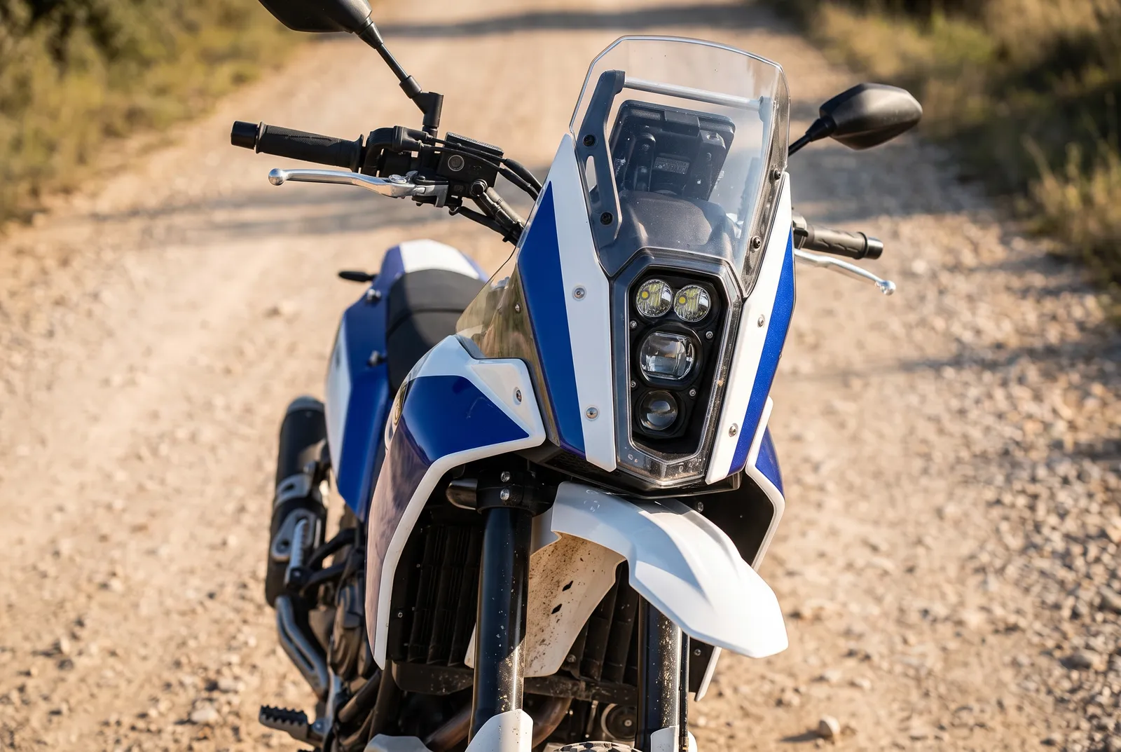 Detail van een Yamaha Ténéré 700